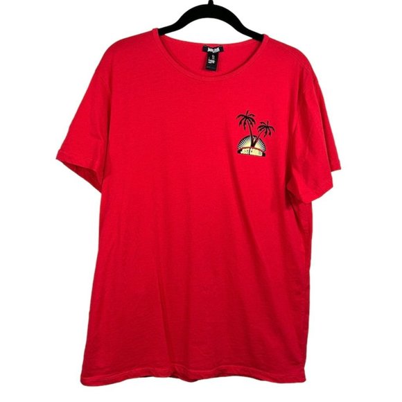 Just Cavalli Beachwear Red Palm Tree Tee - Picture 2 of 10